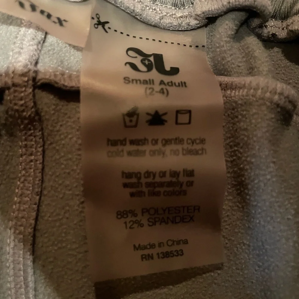 Jo + Jax Fiora Pant Light Gray joggers adult small 2-4  nwot
